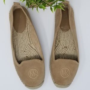 Michael Kors Tan Suede Keli Espadrilles Size 8